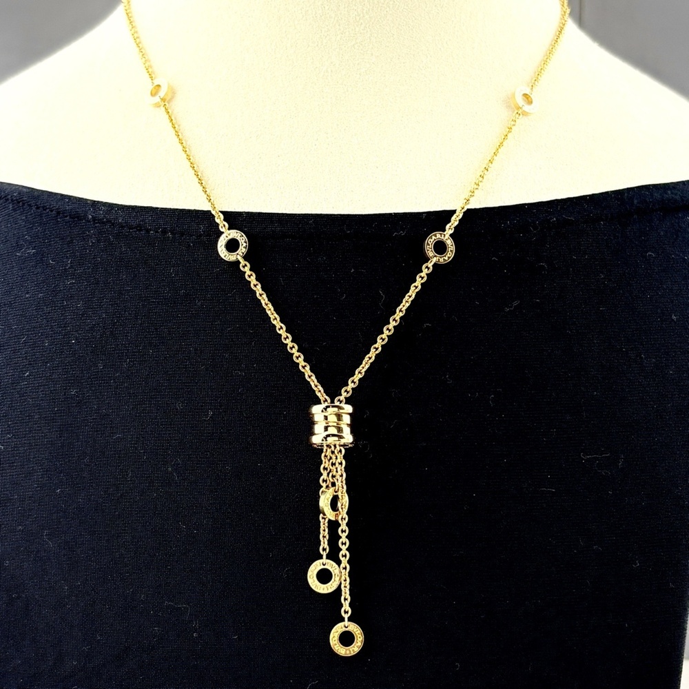 Bvlgari Bulgari B.zero1 Element Necklace, Yellow Gold (750), Pendant Women's - Picture 3 of 7
